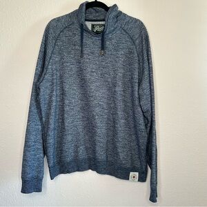 Roots Blue Gray Marled Sweater, XL
